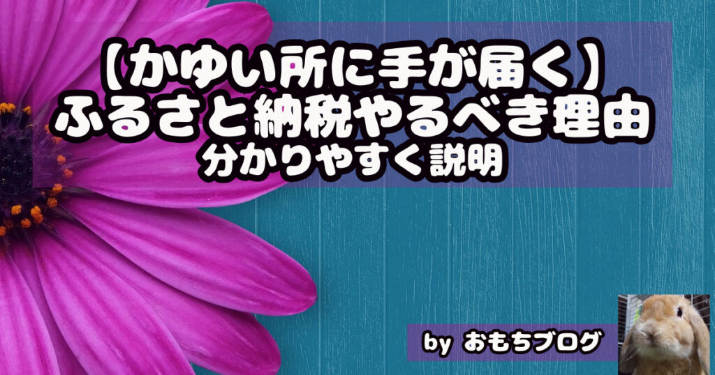 ふるさと納税やるべき理由